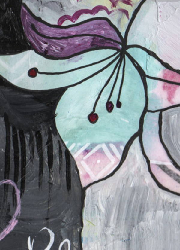 Peinture "Abstrait à l'Oiseau #1" – Image 4