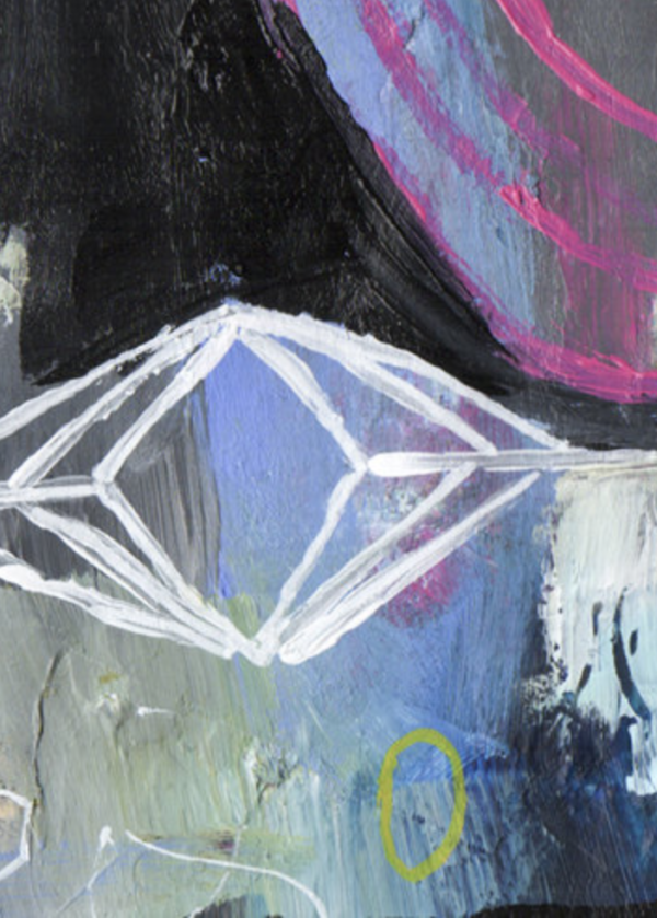 Peinture "Abstrait à l'Oiseau #3" – Image 3