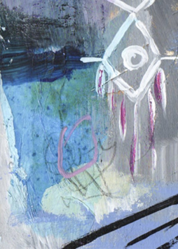 Peinture "Abstrait à l'Oiseau #3" – Image 4