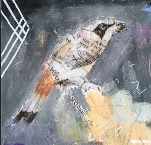 Peinture "Abstrait à l'Oiseau #3" – Image 2
