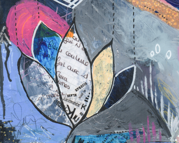Peinture "Abstrait à l'Oiseau #6" – Image 2