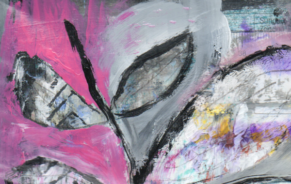 Peinture "Abstrait à l'Oiseau #7" – Image 3