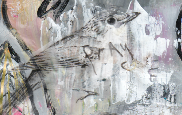Peinture "Abstrait à l'Oiseau #7" – Image 2