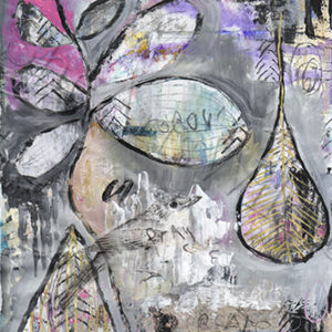 Peinture "Abstrait à l'Oiseau #7"